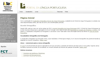 Sprache: "Portal da Língua Portuguesa